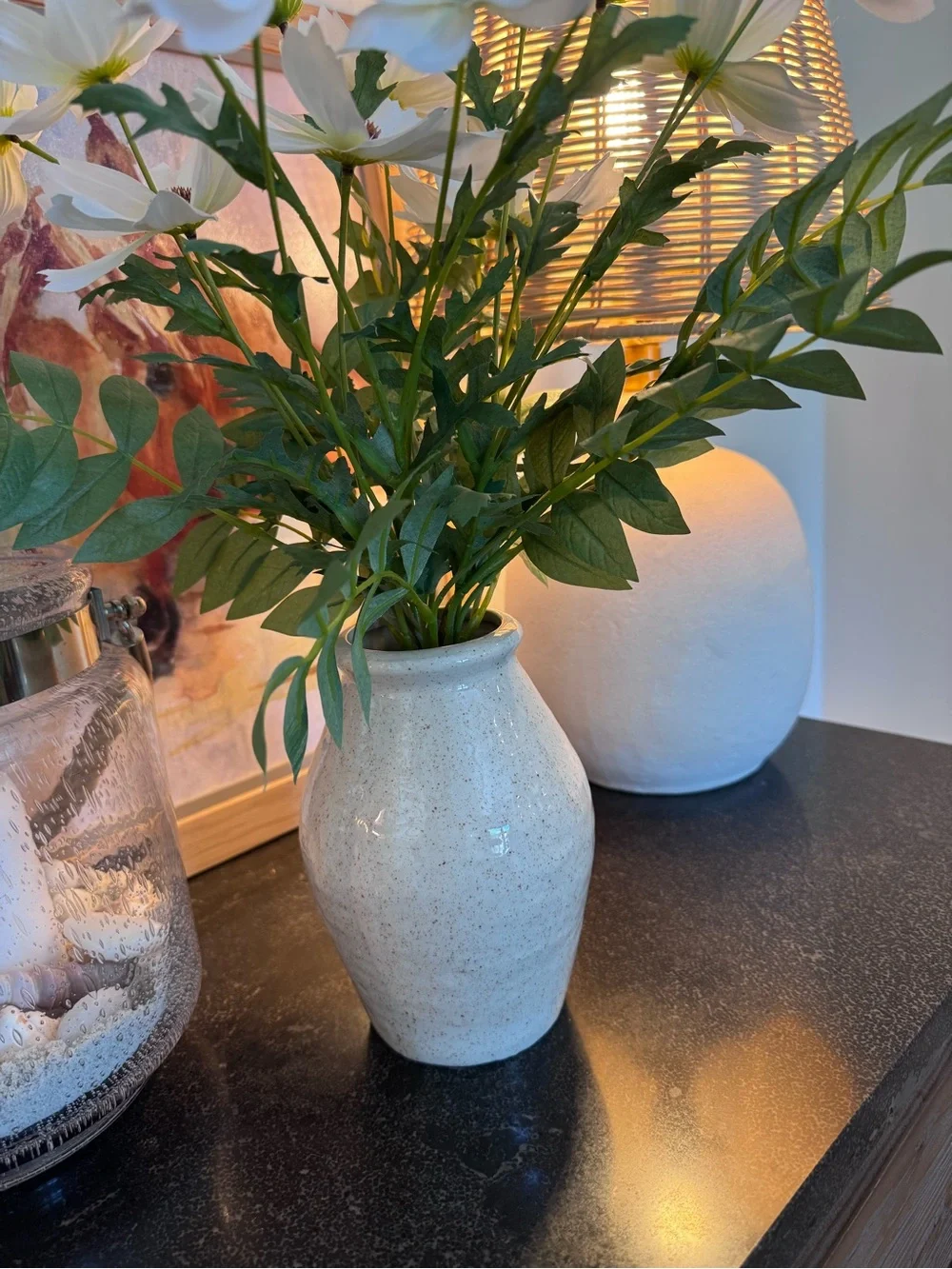 Hearth and hand with magnolia target white flowers with vase